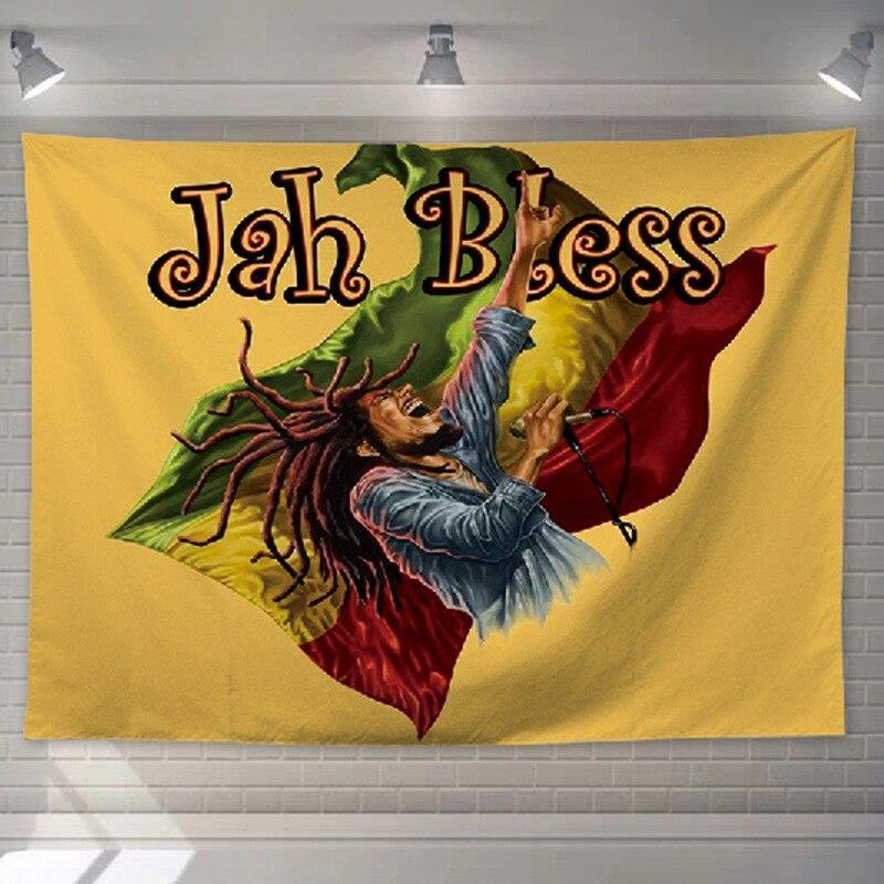 Tenture Rastafari JAh bless 2 | Rasta Lion
