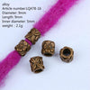 Bijoux dreadlocks 5 Pcs fleur en bronze | Rasta Lion