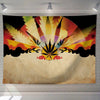 Tenture Rastafari arc en ciel | Rasta Lion
