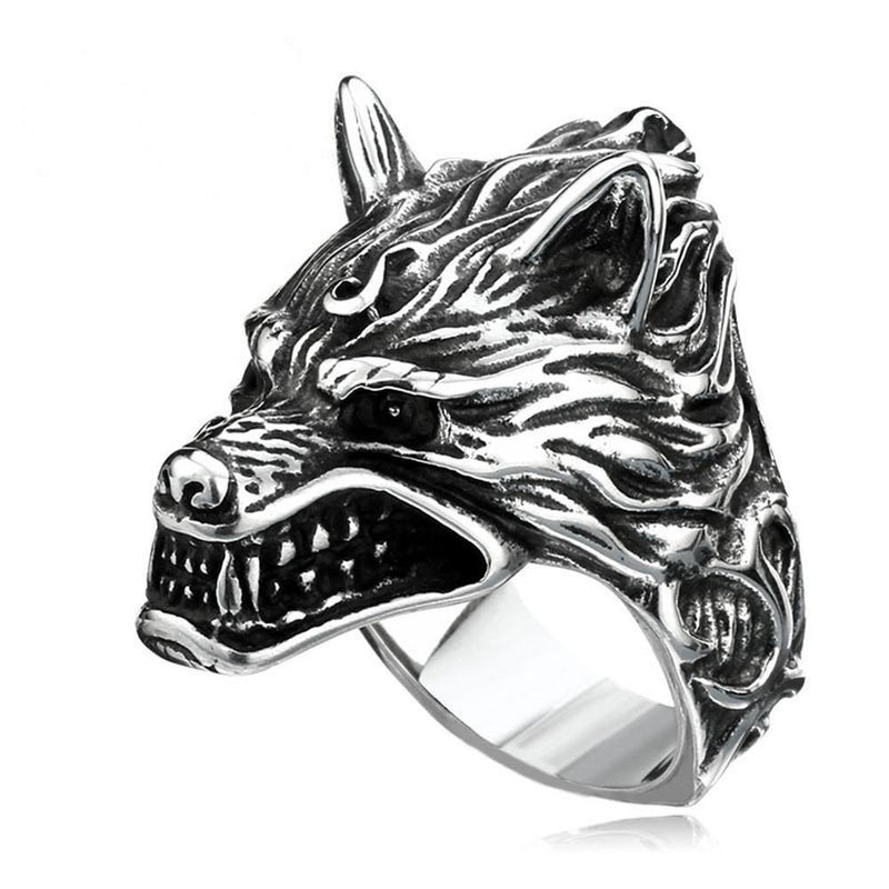 bague animaux loup | Rasta Lion