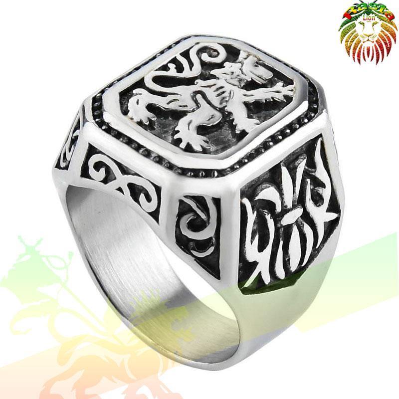 Bague Lion of Juda vu de coté | Magasin Rasta en LigneBague Lion of Juda Variante argent | Magasin Rasta en Ligne