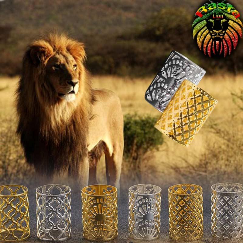Bague Bijoux dreadlocks par 10 pcs | Rasta Lion