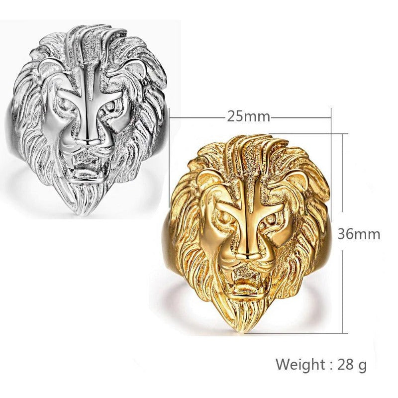 Bague Lion pour Hommes dimentions | Rasta Lion