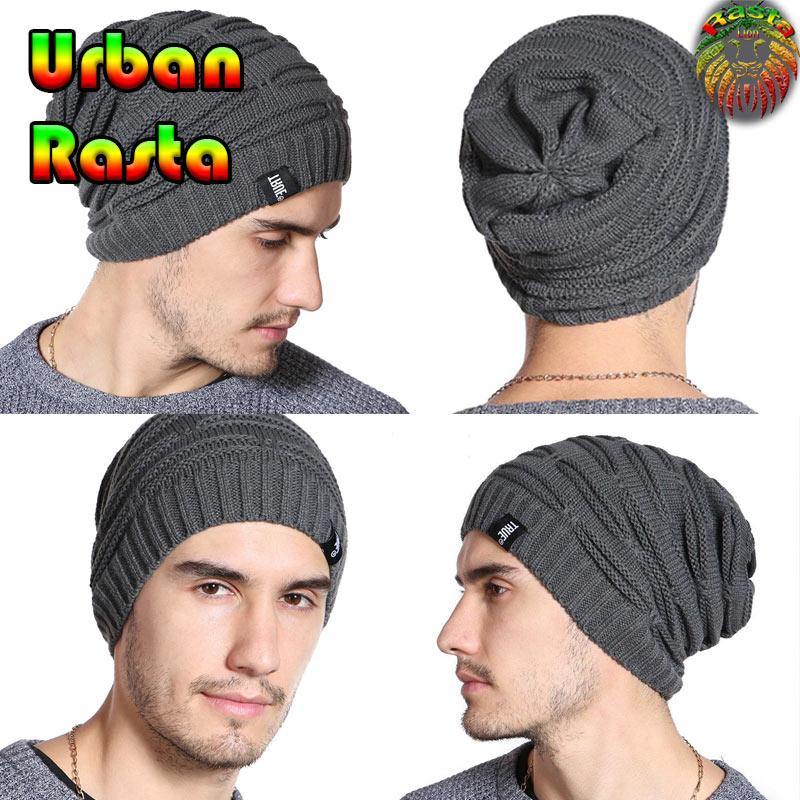 Bonnet Rasta en Laine Uni sous tous les angles | Rasta-Lion