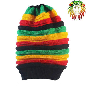 Bonnet A rayures Rasta pour dreadlocks | Rasta Lion