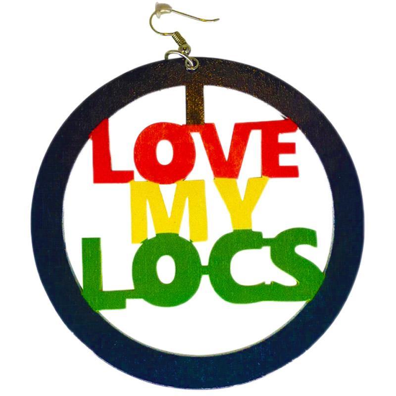 Boucles d'oreilles rasta sur fond blanc | Rasta Lion