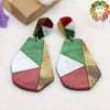 Boucles d'Oreilles Écaille de couleur rasta | Rasta-Zion