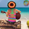 Bonnet Rasta sur femme à la plage | Rasta Lion