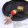 Bijou dreadlocks feuilles de Cannabis | Rasta-Lion