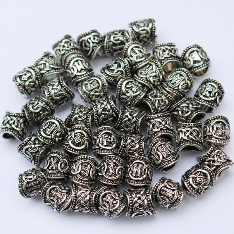 Perles Cheveux Viking 24 Pcs | Rasta-Lion