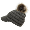Bonnet Casquette Femme Ouverte Grise | Rasta-Lion