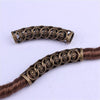 Bijoux dreadlocks tube broze sur cheveux | Rasta Lion