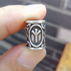 Perles Cheveux Viking Rune Algiz Argent | Rasta Lion