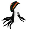Bonnet Rasta avec dreadlocks pas cher | Rasta Lion