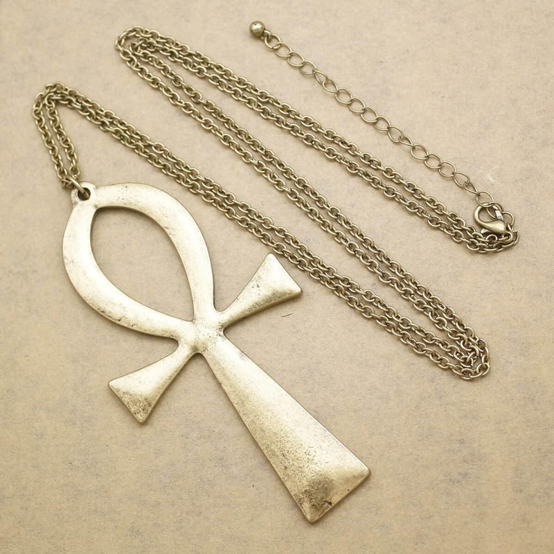 Collier Croix D'ankh vintage avec chaine | Rasta-Lion™