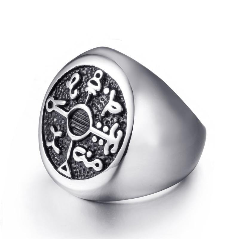 Bague Sceau de Salomon vu de profil | Rasta Lion