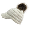 Bonnet Casquette Femme Ouverte blanche | Rasta-Lion