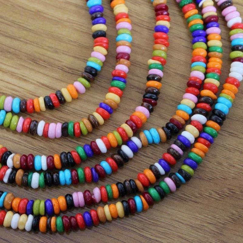 Collier Perles rondes Multicolores | Rasta-Zion