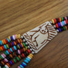 Collier Perles Multicolores gravé | Rasta-Zion
