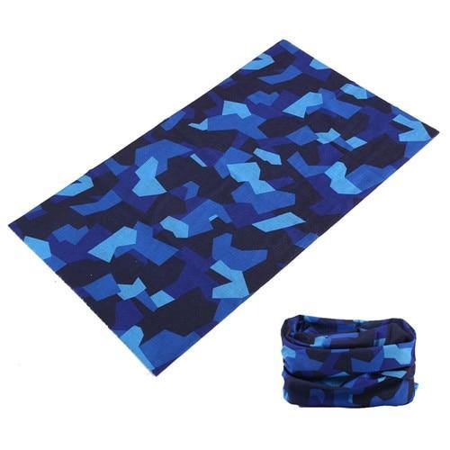 Bandana tube camouflage bleu pixélisé | Rasta Lion