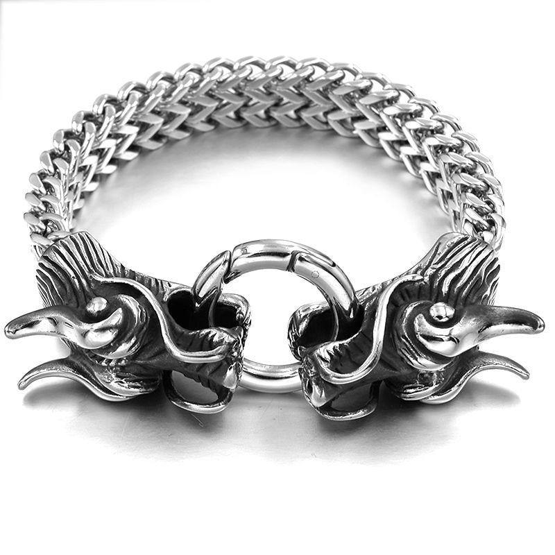 Bracelet Acier Inoxydable Variante Dragon | Rasta-Zion