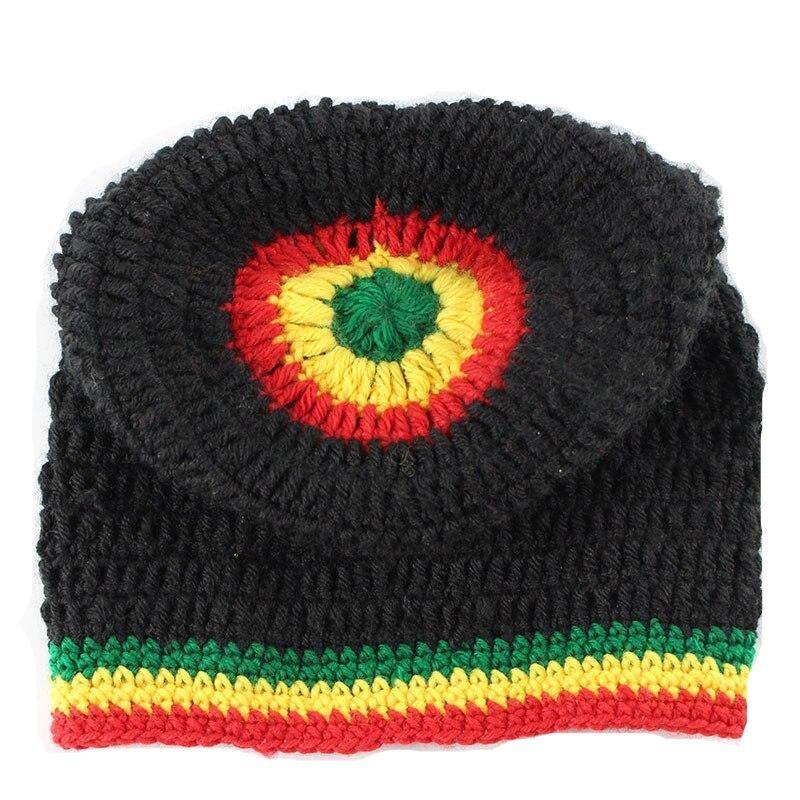 Bonnet Rasta Au Crochet vue du dessus | Rasta Lion