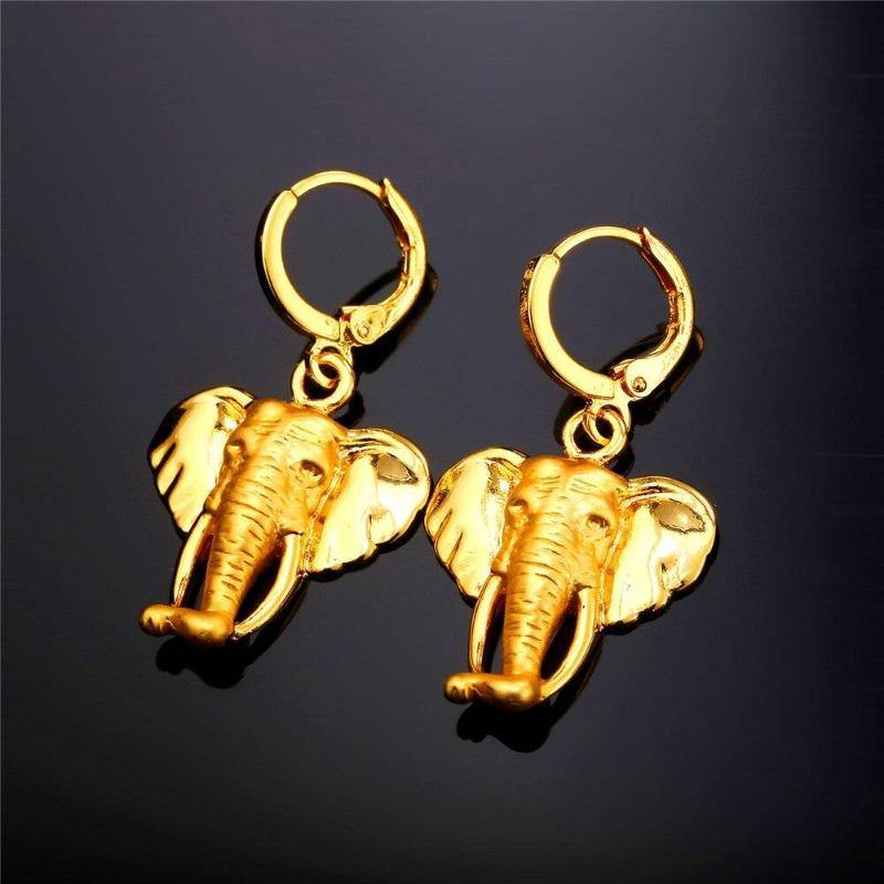 Boucles d'oreille Tête d'Éléphant | Rasta-Lion