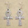 Boucles d'oreilles Croix Ankh ou croix du nil | Rasta-Lion™