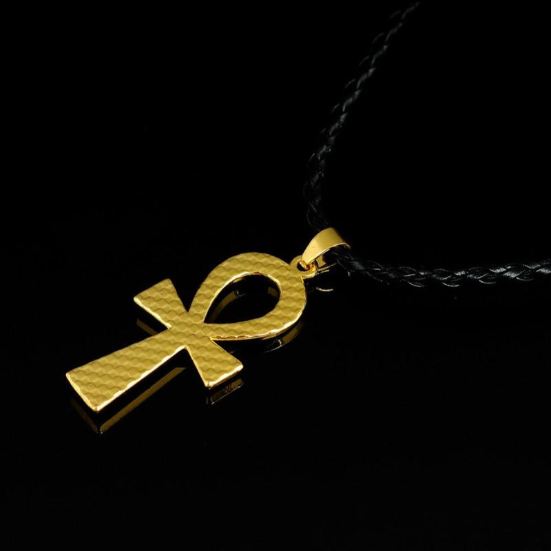 Collier Croix Ankh finitions vue de dos | Rasta-Lion