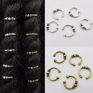 Bagues anneau pour dreadlocks par 5 ou 10 pcs | Rasta Lion