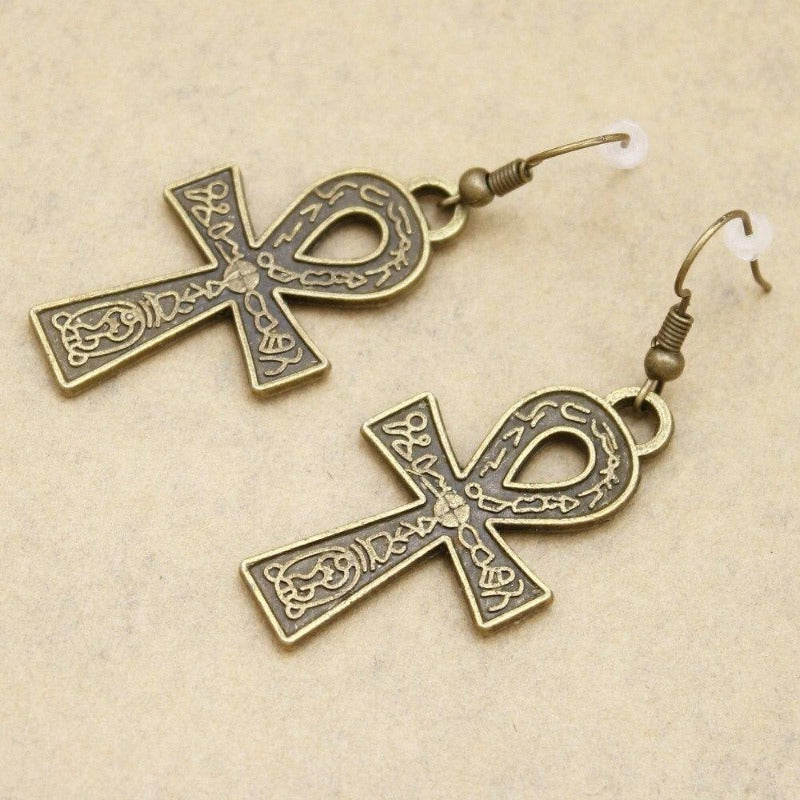 Boucle d'oreille Croix Rasta | Rasta-Lion™ : Magasin Rasta en Ligne