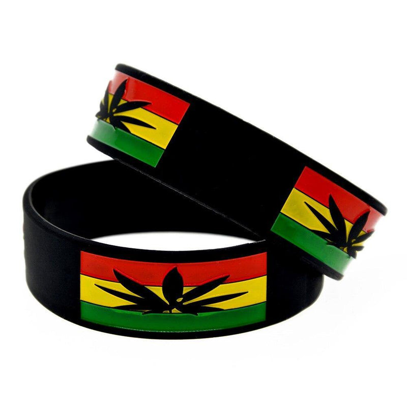 Bracelet Rasta <br> Silicone. (Lot de 2 Pcs). | Rasta-Lion™ : Magasin Rasta en Ligne