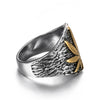 Bague Feuille de chanvre de coté | Rasta-Lion