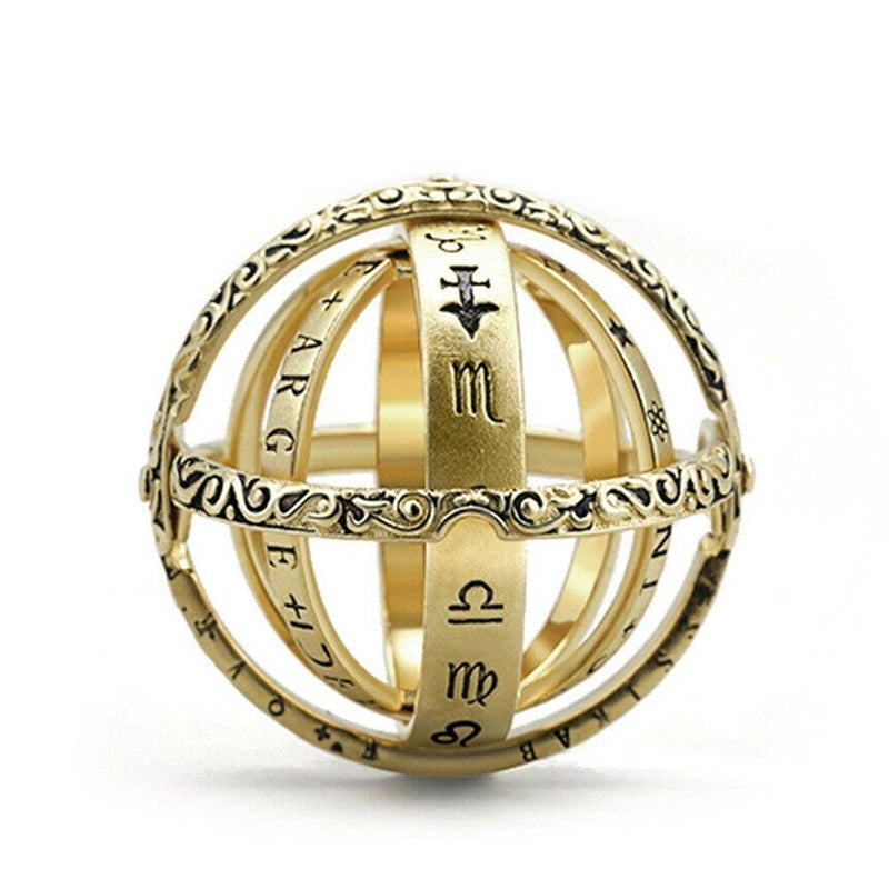 Bague astronomique 2019 Hot Creative Astronomical Sphere Ball Rings Cosmic Finger Ring Complex Rotating Variable Form Pendant Ring Jewelry Gift | Rasta-Lion™ : Magasin Rasta en Ligne