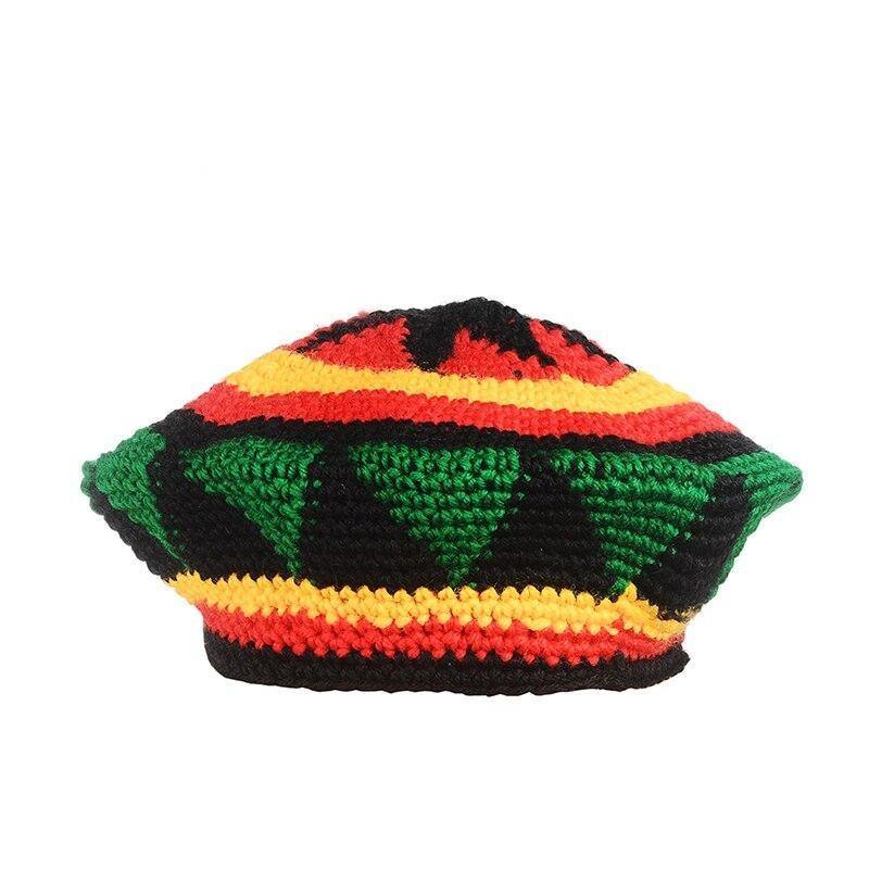 Bonnet Rasta Au Crochet vue de profite | Rasta Lion