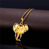 Pendentif Tête d'Éléphant en relief vus de dos | Rasta-Lion