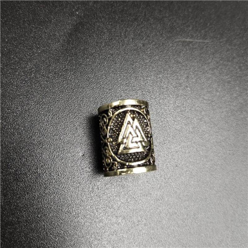 Perles Cheveux Viking Valknut Bronze | Rasta Lion