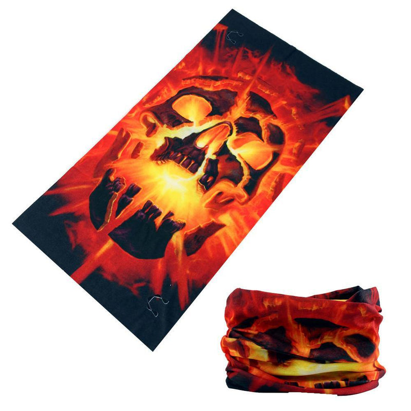 Bandana tube tête de mort de l'enfert | Rasta Lion