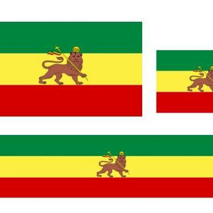 Drapeau Éthiopie lion | Rasta-Lion