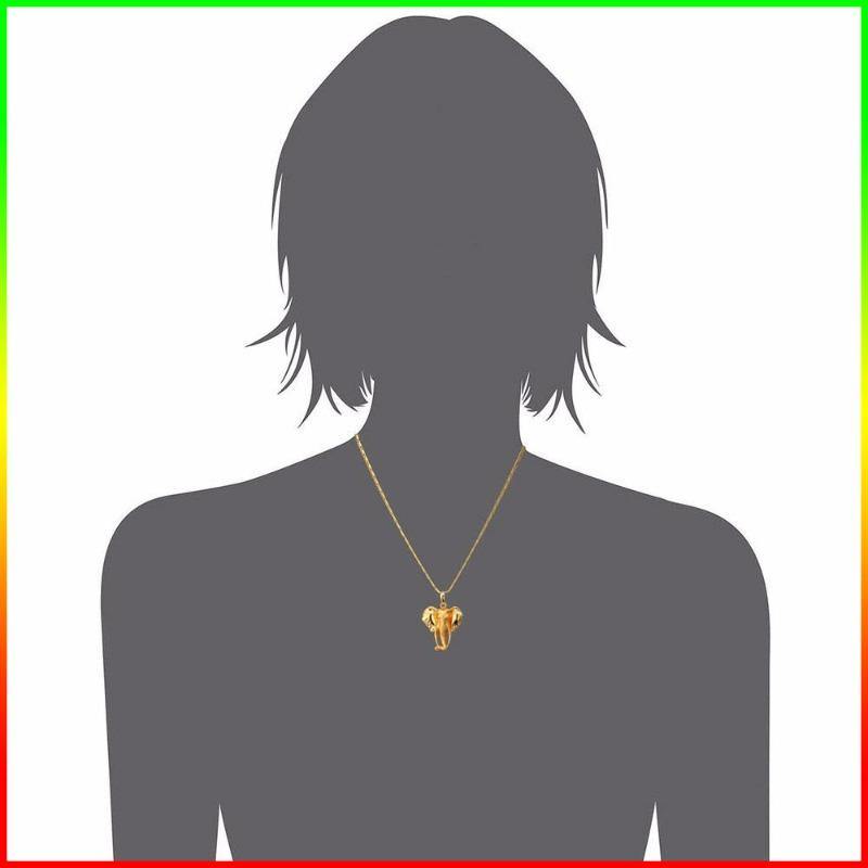 Pendentif Tête d'Éléphant porté au cou | Rasta-Lion