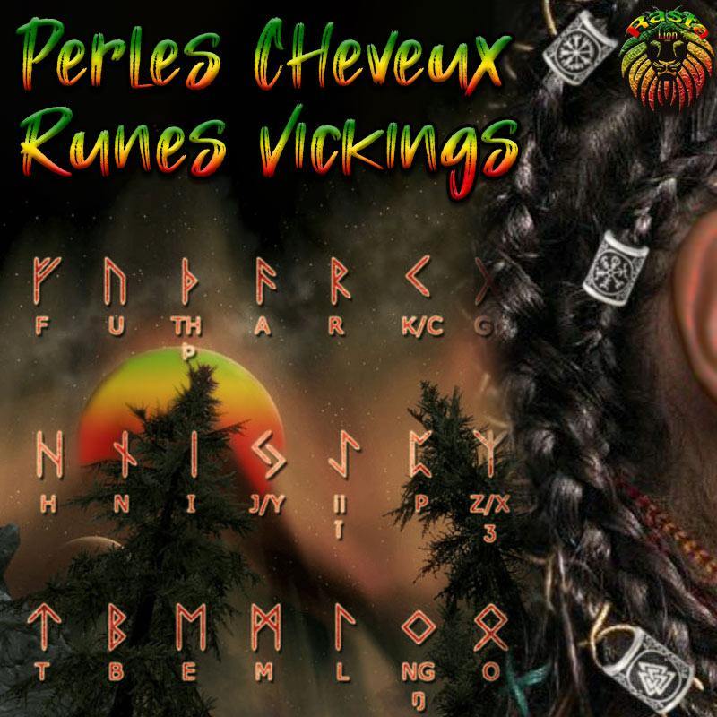 Perles Cheveux Viking | Rasta-Lion™ : Magasin Rasta en Ligne