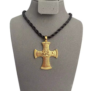 Collier Rasta Croix Lion de Juda.