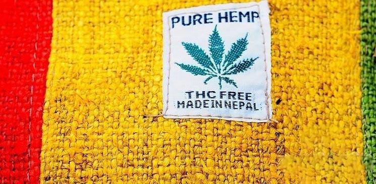 Besace à bandoulière avec décoration Pure Hemp | Rasta Lion