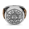 Bague sceau de Salomon avec serment en arabe | Rasta-Lion