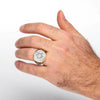 Bague sceau de Salomon porté à l'annulaire gauche | Rasta-Lion