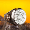 Bague rasta sceau de Salomon ou étoile de David | Rasta-Lion