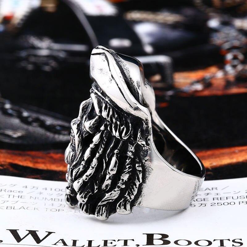 Bague rasta Pirate vue de coté | Rasta-Lion