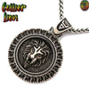 Collier Lion sur fond blanc | Rasta-Lion™ : Magasin Rasta en Ligne