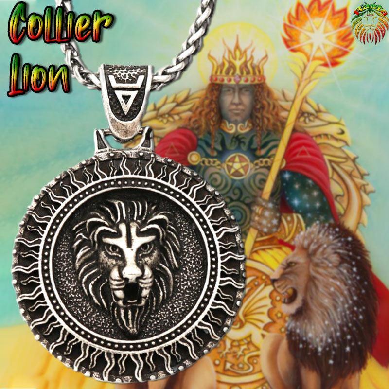 Collier Lion viking ou nordique | Rasta-Lion™ : Magasin Rasta en Ligne