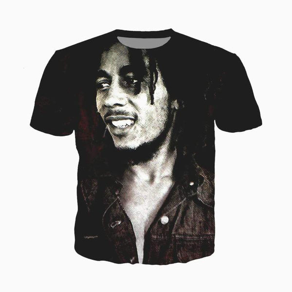T-shirt Bob Marley Portrait | Rasta-Lion